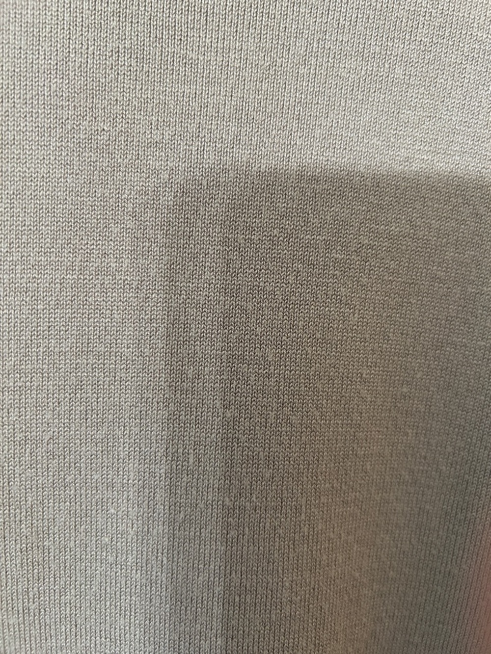 Taupe Knit Sweater with Lace Sleeve Panels - Picture 5 of 11